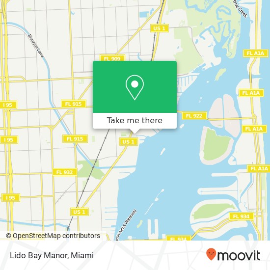 Lido Bay Manor map