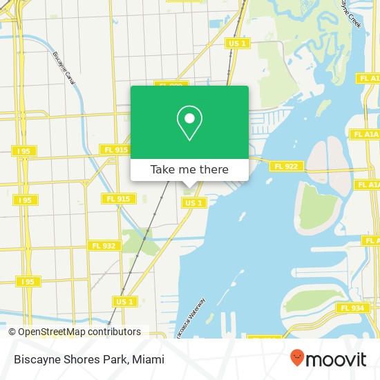 Mapa de Biscayne Shores Park