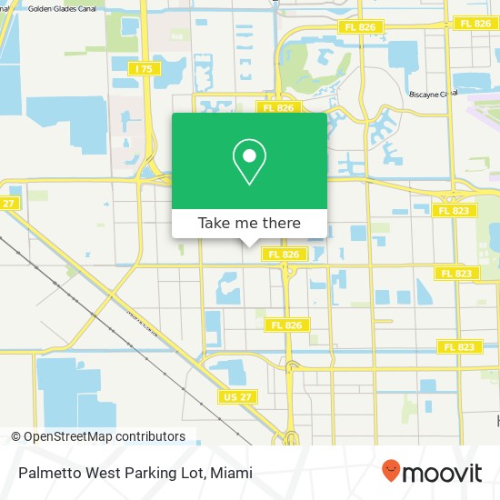 Palmetto West Parking Lot map