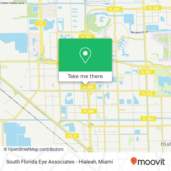 Mapa de South Florida Eye Associates - Hialeah