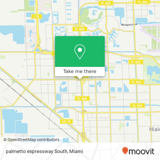 palmetto expressway South map