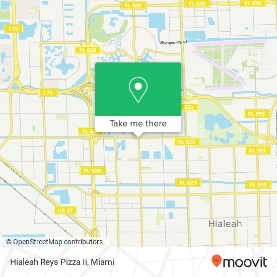 Mapa de Hialeah Reys Pizza Ii