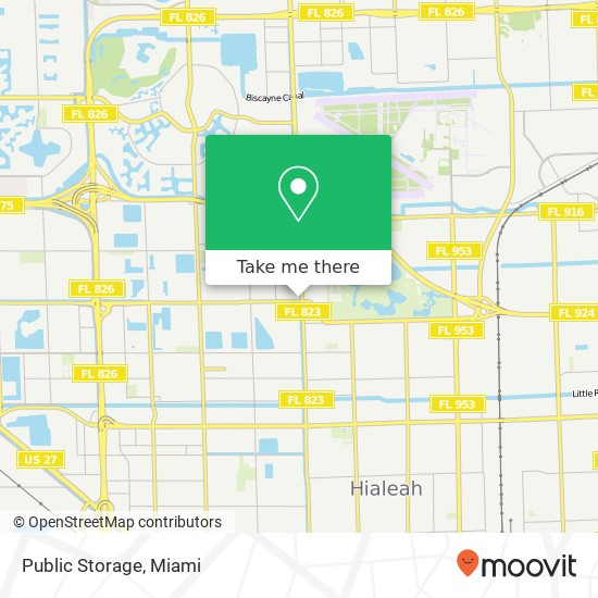 Public Storage map