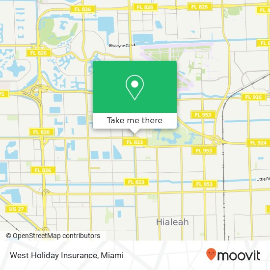 West Holiday Insurance map