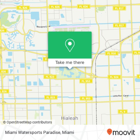 Mapa de Miami Watersports Paradise