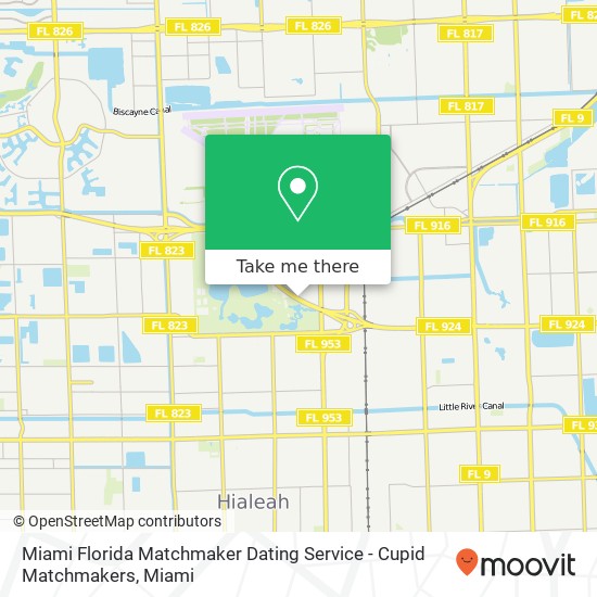 Mapa de Miami Florida Matchmaker Dating Service - Cupid Matchmakers