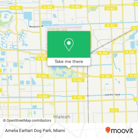Mapa de Amelia Earhart Dog Park