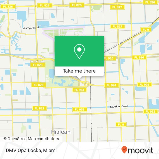 DMV Opa Locka map