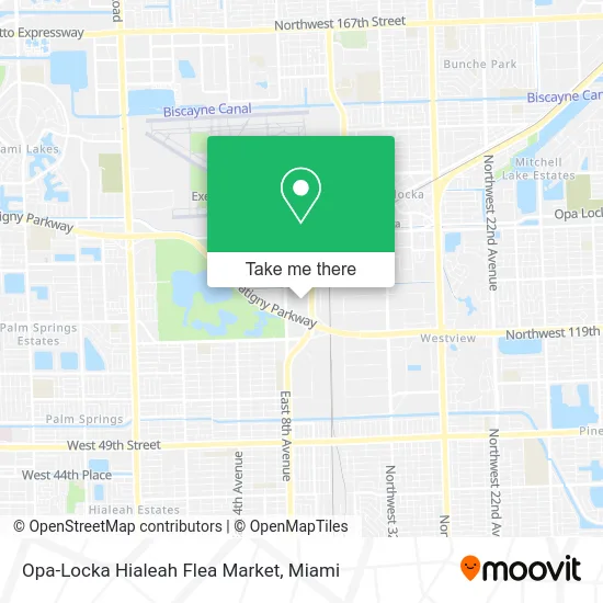 Opa-Locka Hialeah Flea Market map