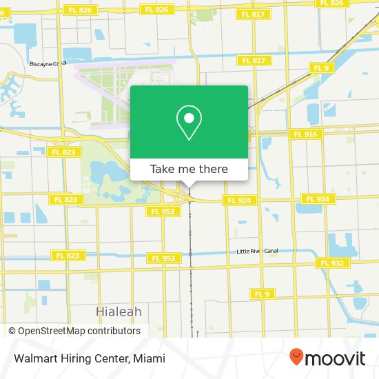 Mapa de Walmart Hiring Center