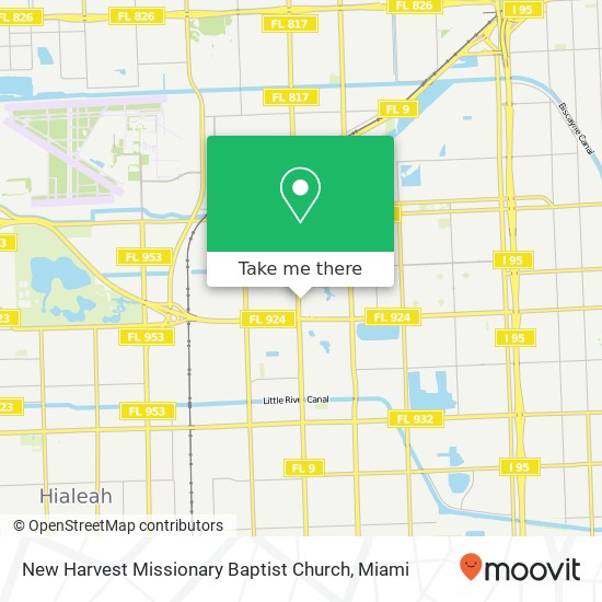 Mapa de New Harvest Missionary Baptist Church