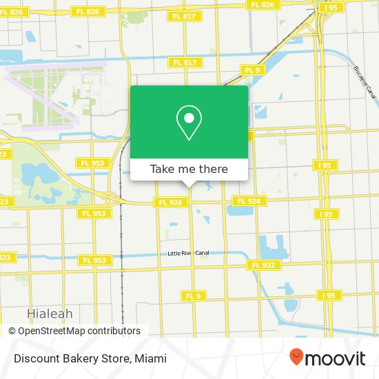 Mapa de Discount Bakery Store