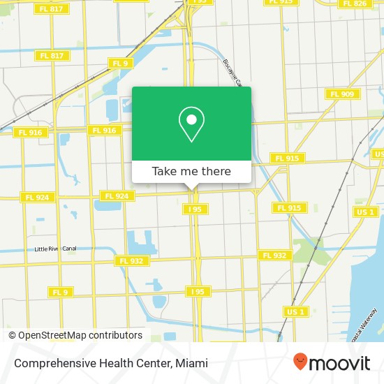 Comprehensive Health Center map