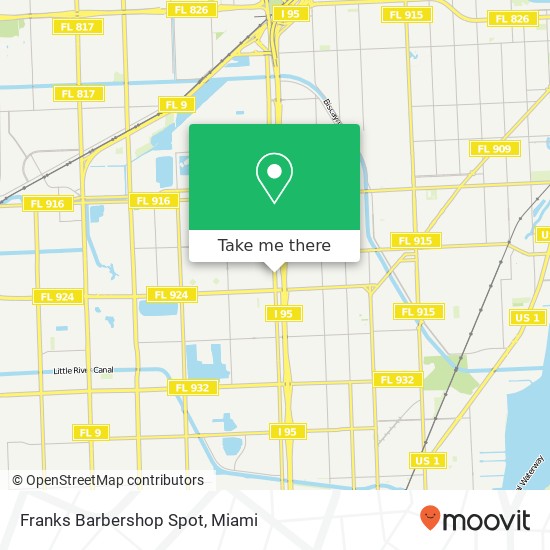 Mapa de Franks Barbershop Spot