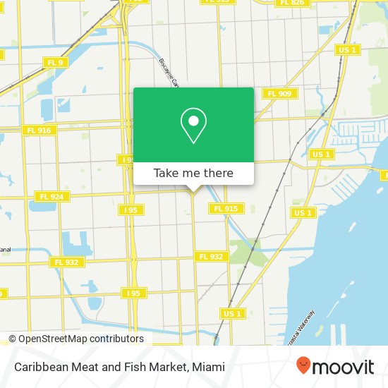 Caribbean Meat and Fish Market map
