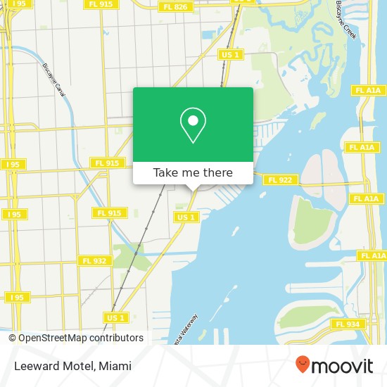 Mapa de Leeward Motel