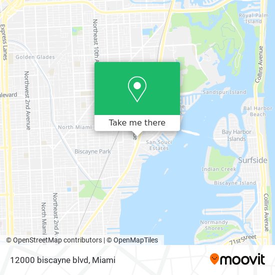 12000 biscayne blvd map