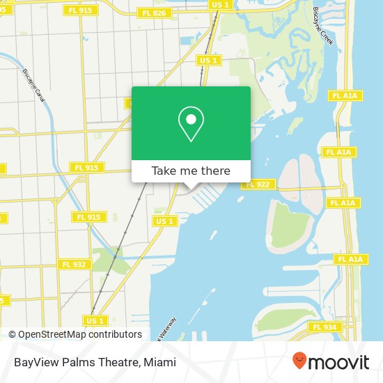 BayView Palms Theatre map