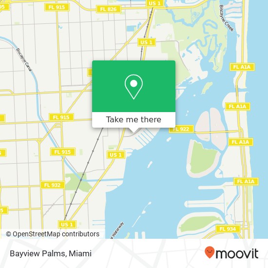 Bayview Palms map