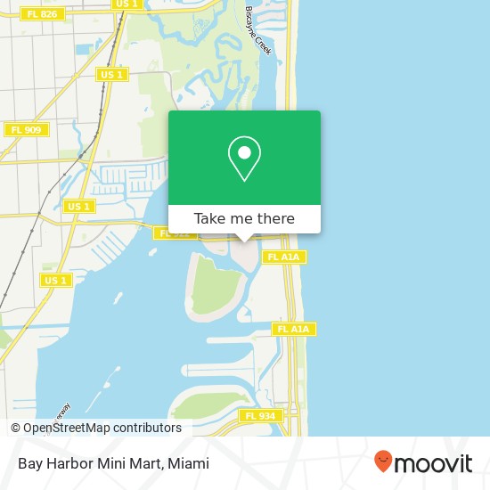 Bay Harbor Mini Mart map