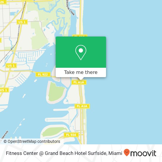 Fitness Center @ Grand Beach Hotel Surfside map