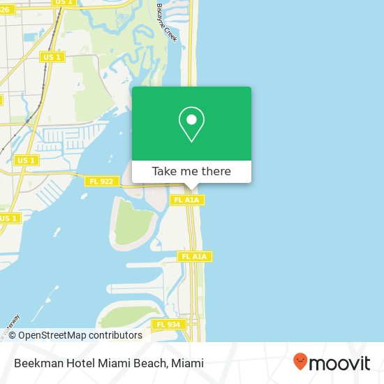 Beekman Hotel Miami Beach map