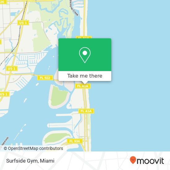 Mapa de Surfside Gym