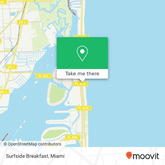 Mapa de Surfside Breakfast