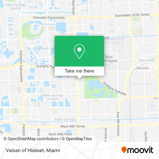 Valsan of Hialeah map