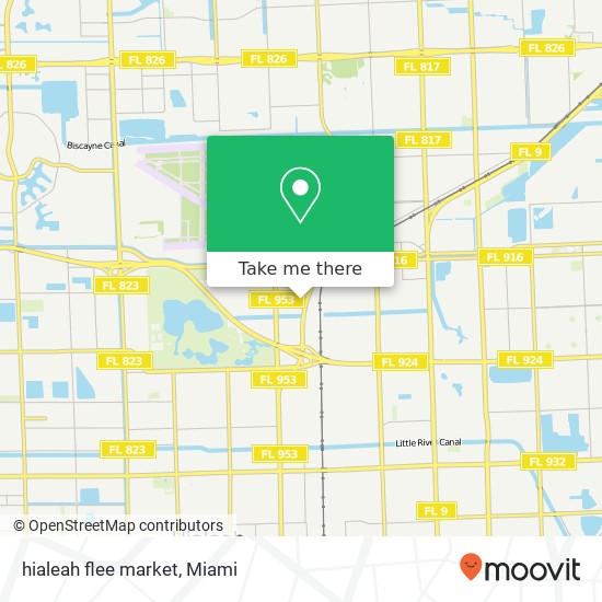 hialeah flee market map