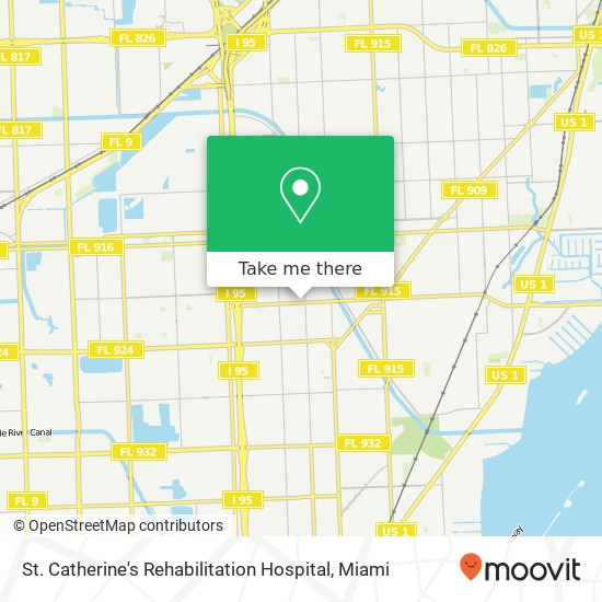 St. Catherine's Rehabilitation Hospital map