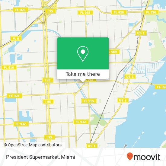 President Supermarket map