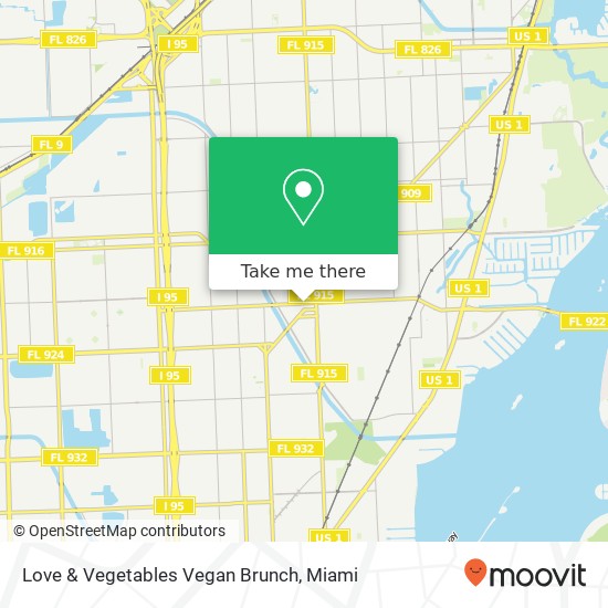 Love & Vegetables Vegan Brunch map