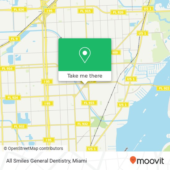 All Smiles General Dentistry map