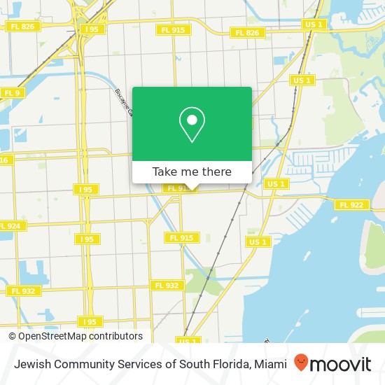 Jewish Community Services of South Florida map