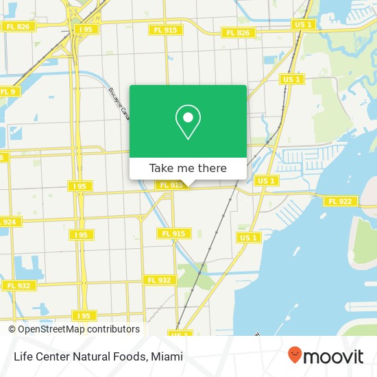 Mapa de Life Center Natural Foods