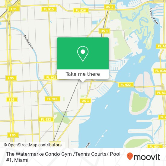 Mapa de The Watermarke Condo Gym /Tennis Courts/ Pool #1