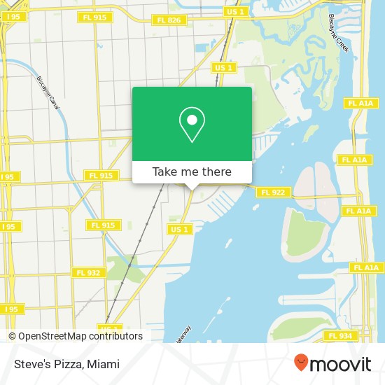 Mapa de Steve's Pizza