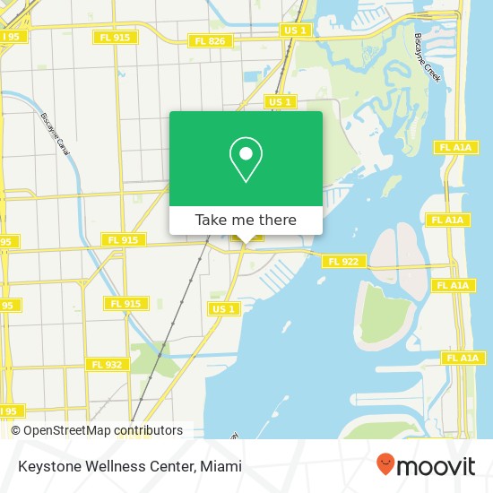 Mapa de Keystone Wellness Center