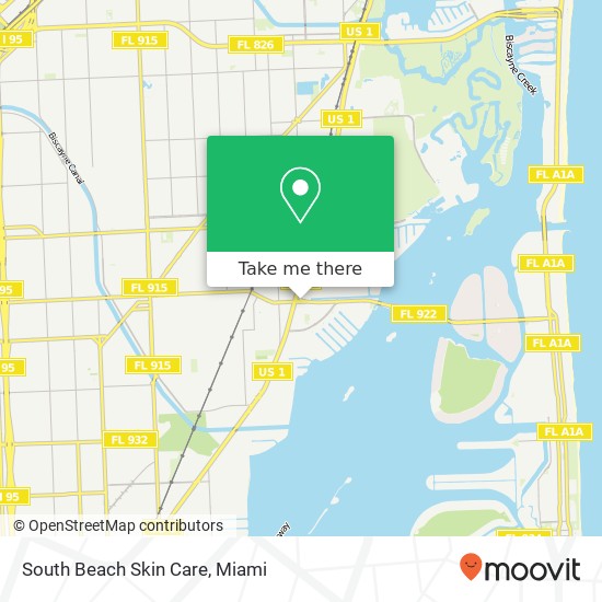 Mapa de South Beach Skin Care