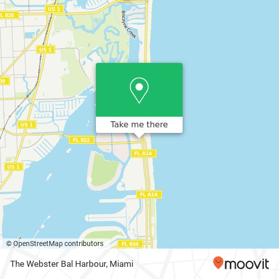 The Webster Bal Harbour map