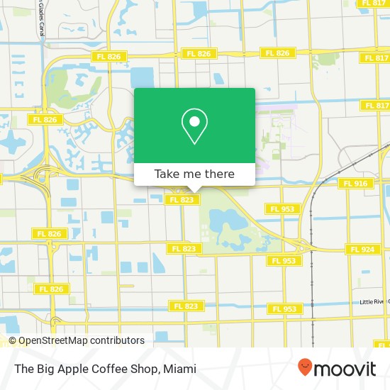 Mapa de The Big Apple Coffee Shop