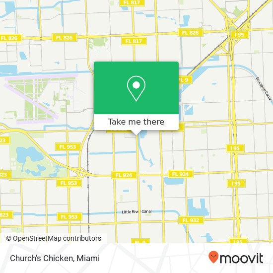 Mapa de Church's Chicken