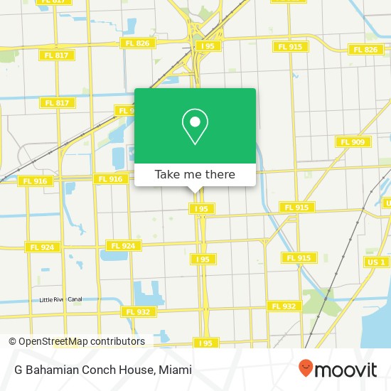 G Bahamian Conch House map