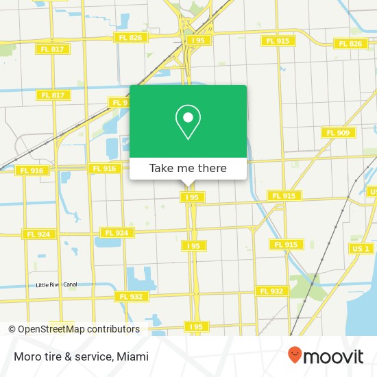 Mapa de Moro tire & service