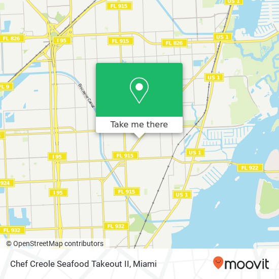 Mapa de Chef Creole Seafood Takeout II