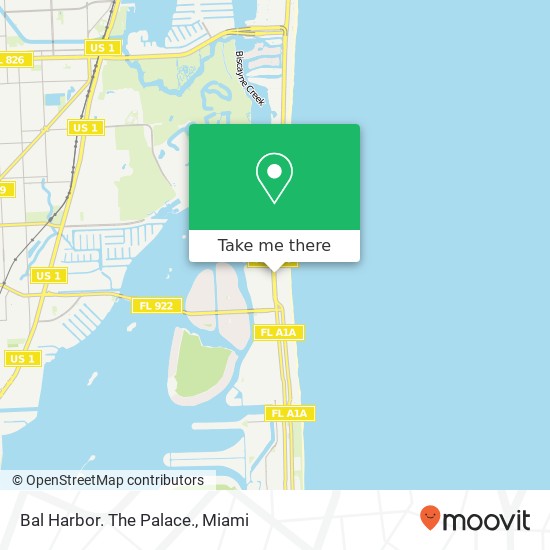 Bal Harbor. The Palace. map