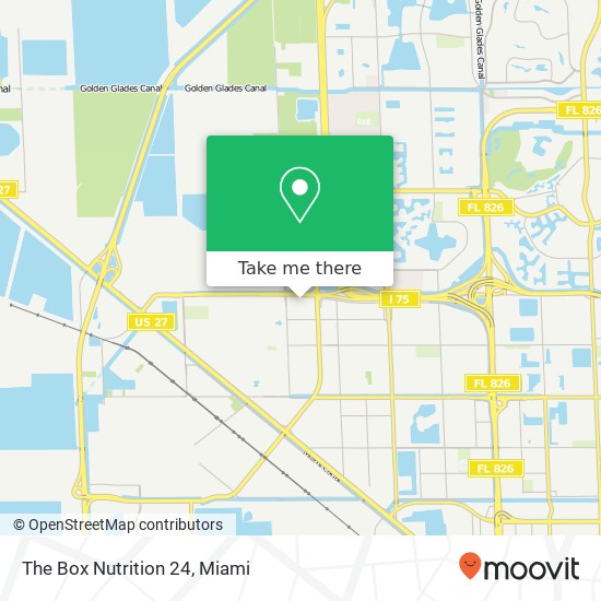 Mapa de The Box Nutrition 24