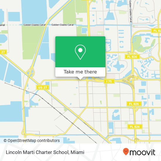 Mapa de Lincoln Marti Charter School