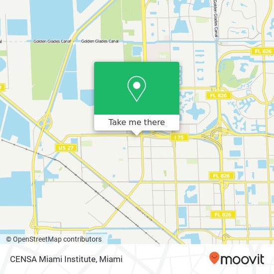 CENSA Miami Institute map